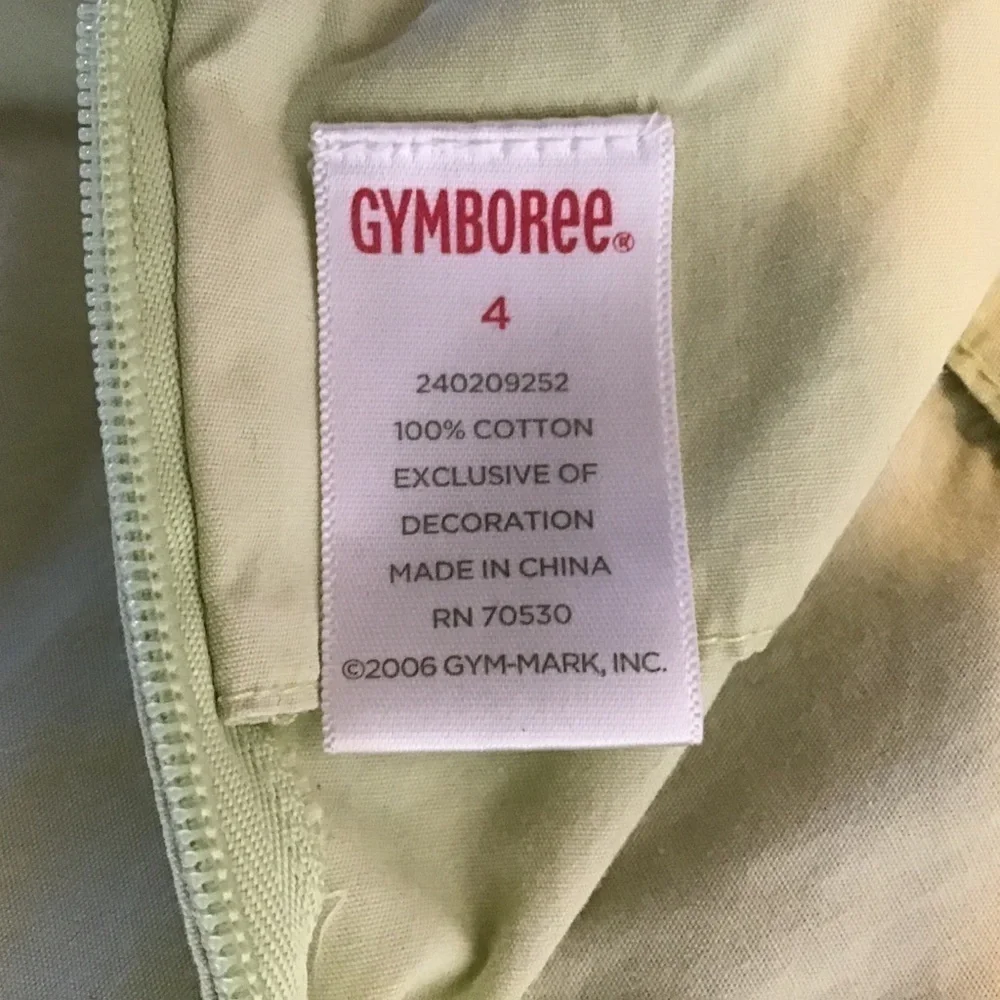 GYMBOREE Dress Size 4 Easter Spring Summer Sun Tank Ric Rac Cotton